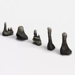 Cave Rock Set Low-poly 3D model