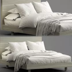 Cayman Platform Bed 3D model