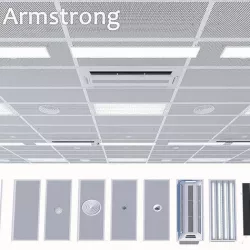 Ceiling system Armstrong  Low-poly 3D model
