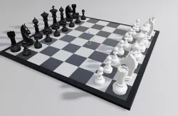 Chess Set 3D model