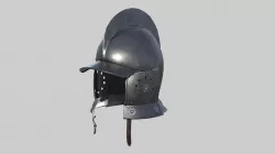 Conquistador Morion Helmet01 Low-poly 3D model