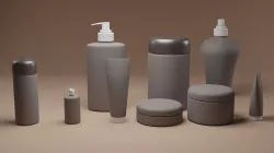 Cosmetics and skin care mock up 3D model
