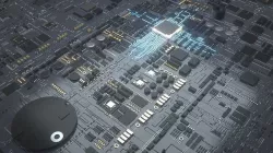CPU motherboard 3D model