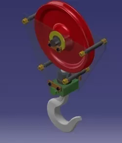 Crane Hook Assembly 3D model