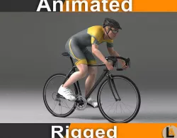 Cyclist 3D model