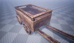 Damaged Cart  Low-poly 3D model