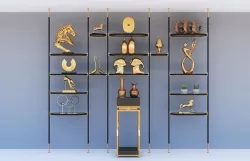 Decorative shelves and elements 3D model