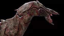 Dhole  - Lovecraft Worm Monster Low-poly 3D model