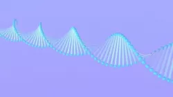 DNA molecular model 3D model