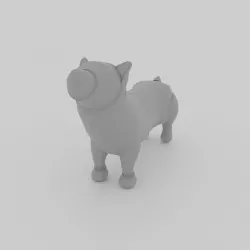 Dog - Corgi 3D model