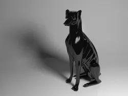 Dog sculpture 3D model
