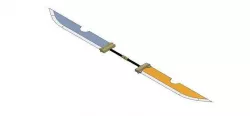 Double bladed sword 3D model