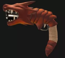 Dragon Gun Low-poly 3D model