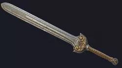 Fantasy two-handed sword 2 PBR Low-poly 3D model