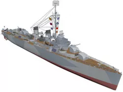 Fletcher Battleship 3D model