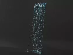 Fountain potok 10 animated 3D model