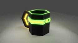 Futuristic cup 3D model