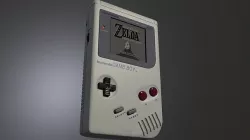 GameBoy with cartridge Bonus 3D model