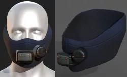 Gas mask respirator scifi futuristic  Low-poly 3D model