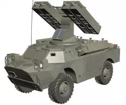 Gaskin 9K31 Strela Rocket Vehicle 3D model