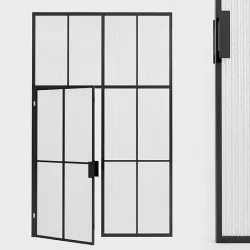Glass partition door 102 Low-poly 3D model