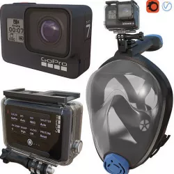 GoPro7 Diving Mask 3D model