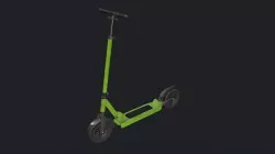 Green Scooter - Kick Scooter - Kids Scooter - Small Scooter Low-poly 3D model