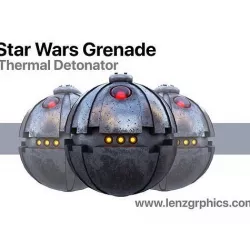 Grenade - Star Wars Thermal Detonator Low-poly 3D model
