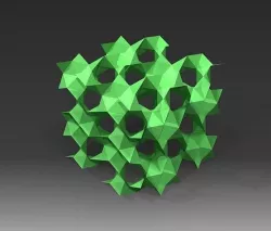 GYROID lowpoly - surface sample Low-poly 3D model