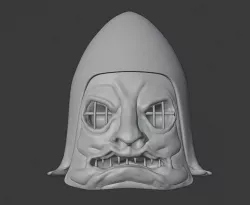 Helmet barbarian 3D model