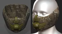 Helmet scifi gas mask helmet protection scifi  Low-poly 3D model