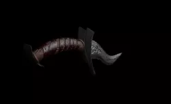High poly devil dagger 3D model