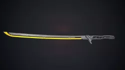 High tech katana Low-poly 3D model