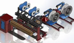 High Voltage Automatic Coil Winding Machine  3D model