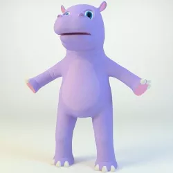 Hippo 3D model 3D model