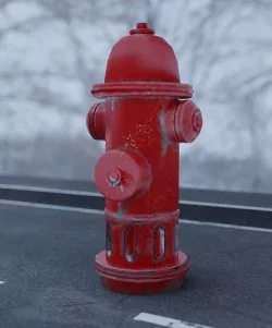 Hydrant Low-poly 3D model