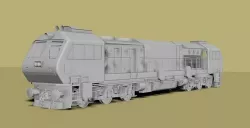 INDIAN TRAIN LOCOMOTIVE DIESEL ENGINE 3D MODEL  3D model