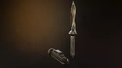 Jagdkommando integral Tri-dagger Low-poly 3D model