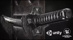 Katana - Game-Ready Model Low-poly 3D model