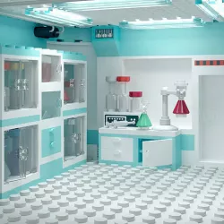 Lego decoration Medical compartment 3D model