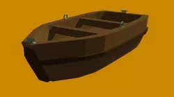 Low Poly Boat Low-poly 3D model