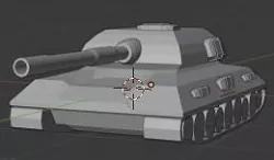 Low Poly Tank Low-poly 3D model