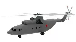 Lowpoly Mi-26 Helicopter 3D Model Low-poly 3D model