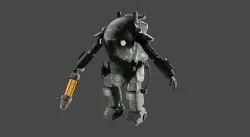 Machinen Krieger Fireball-sg Low-poly 3D model