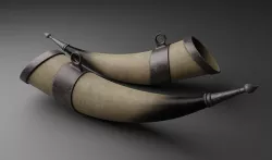 Medieval Viking Horn Cup Low-poly 3D model