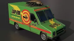MIB Edgar the bug VAN fumigation extermination pest control Low-poly 3D model