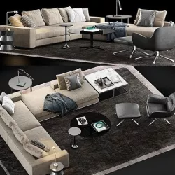 Minotti Hamilton Sofa 3D model