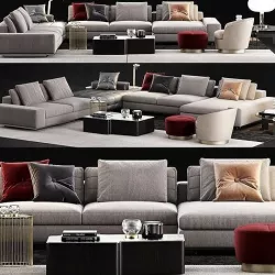 Minotti Lawrence Sofa 3D model