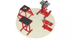 Motorcycle lifts 4 models Garage tool 3D model