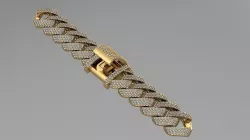NY chain - cuba chain lock STL 3D model